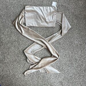 Forever 21 NWT Light Gold Velvet Body Wrap Tube Top, Size Large
